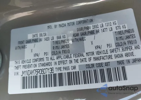 2024 Mazda Mx-5 Miata Rf Grand Touring from USA, damaged, VIN JM1NDAM76R0607136